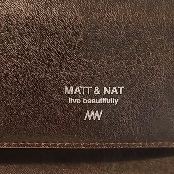 Matt & Nat Brown Vegan Leather Wristlet Wallet - Picture 8 of 9